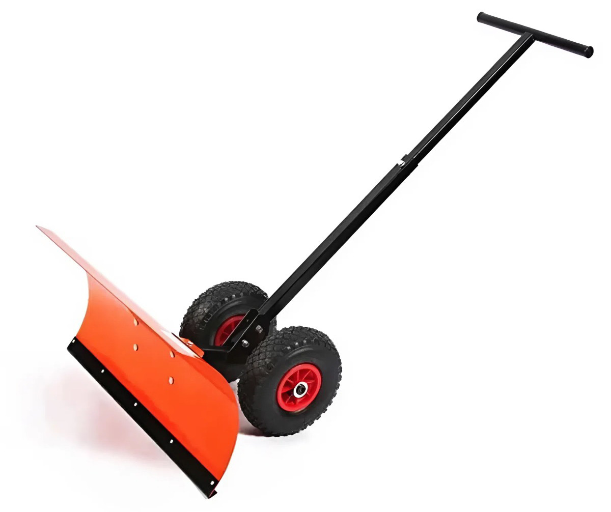 Лопата для уборки снега на колесах: ковш - 700Х360 мм, ручка - 1 м