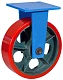 FHpo95 - Сверхбольшегрузное полиуретановое колесо 300 мм, 1000 кг (площадка, неповоротн., шарикоподш.)